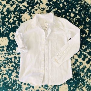 Crewcuts white button up size 12 boys shirt